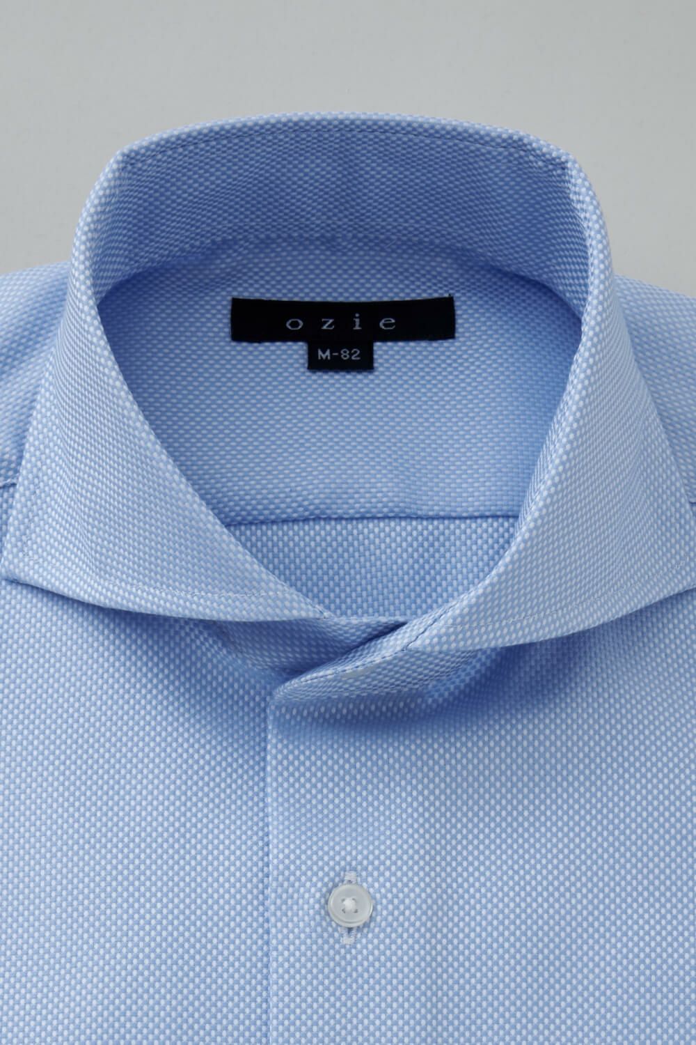 ワイシャツ 8070-R11A-BLUE-衿1