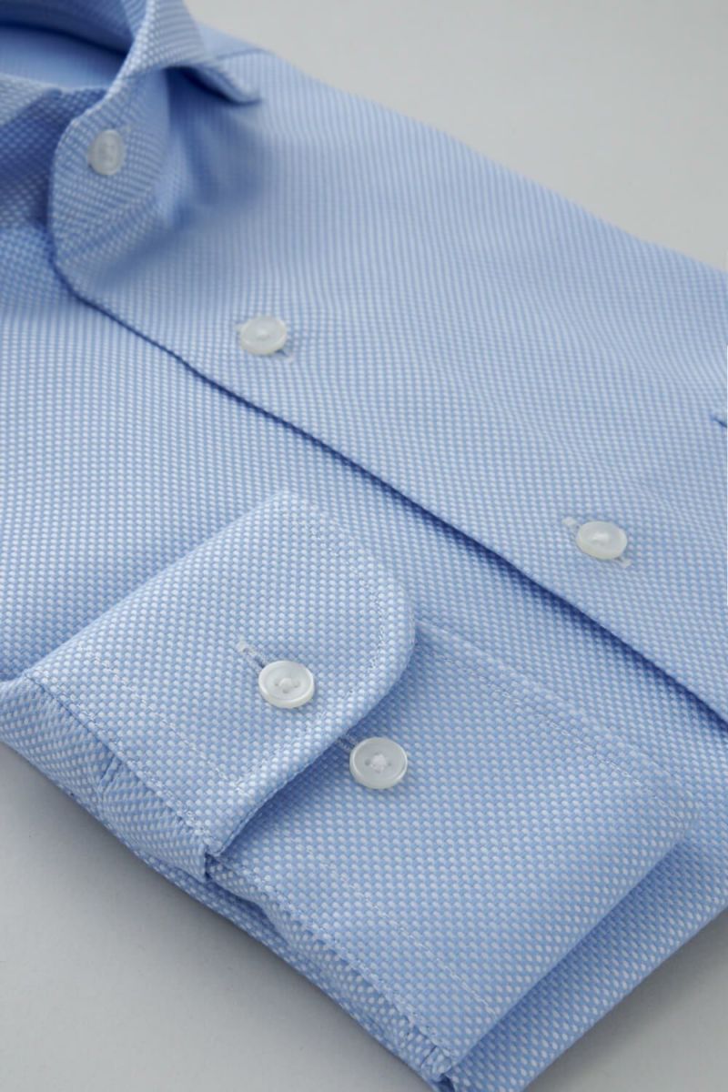 ワイシャツ 8070-R11A-BLUE-カフス