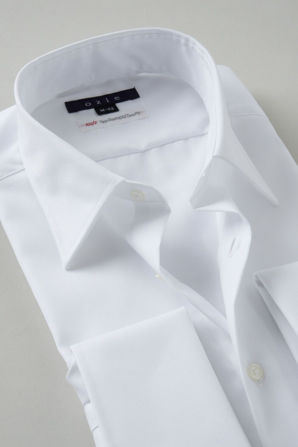 ワイシャツ 8005P-R12A-WHITE-衿2