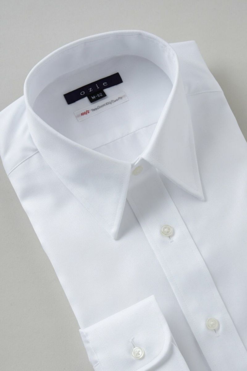 ワイシャツ 8078P-R12A-WHITE-衿3