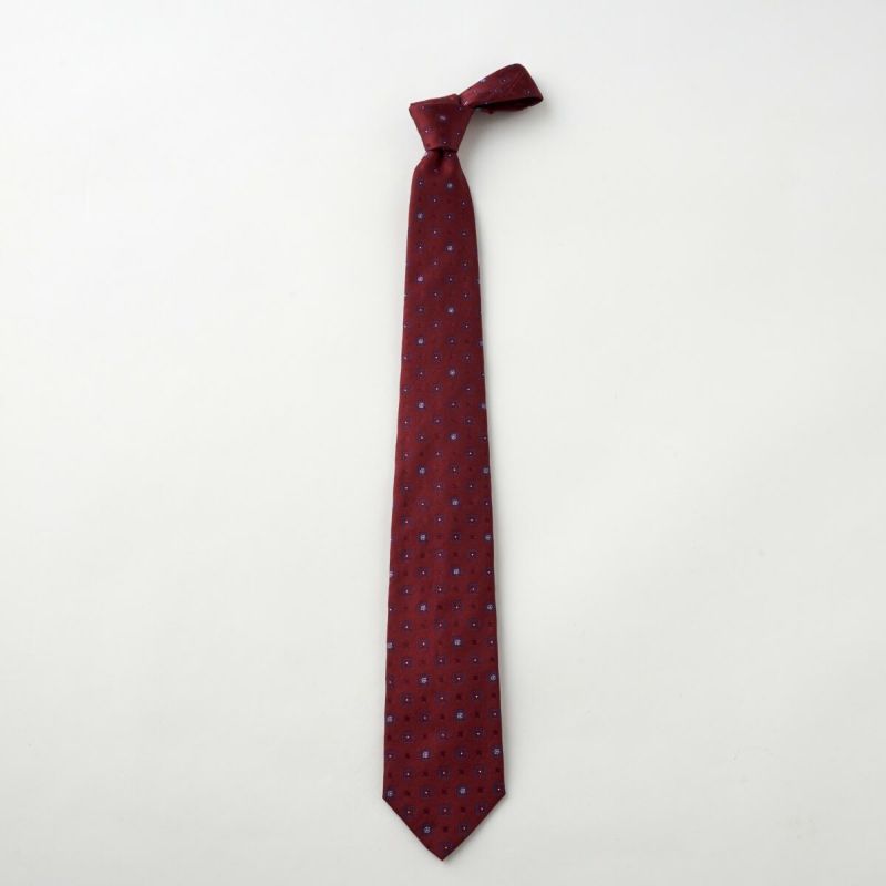 ネクタイ NI-361-WINERED-全体
