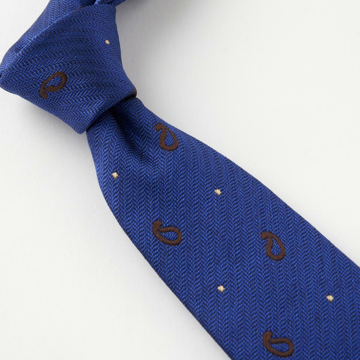 ネクタイ NI-363-BLUE-結び