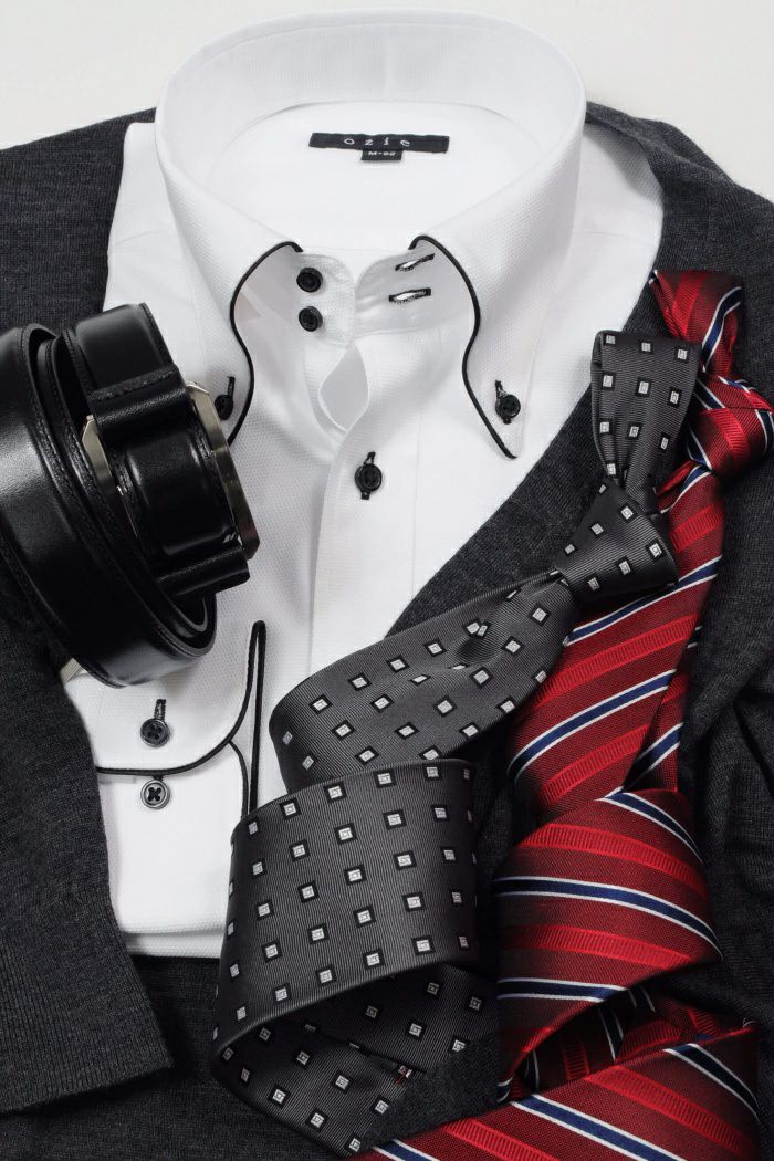 ワイシャツ 8065EP-B01A-BLACK-コーディネートイメージ1