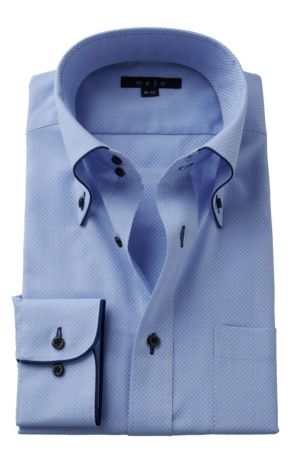 【メンズ・ドレスシャツ・ワイシャツ】ナチュラルフィット・形態安定・ドゥエボットーニ・ボタンダウン・SALE