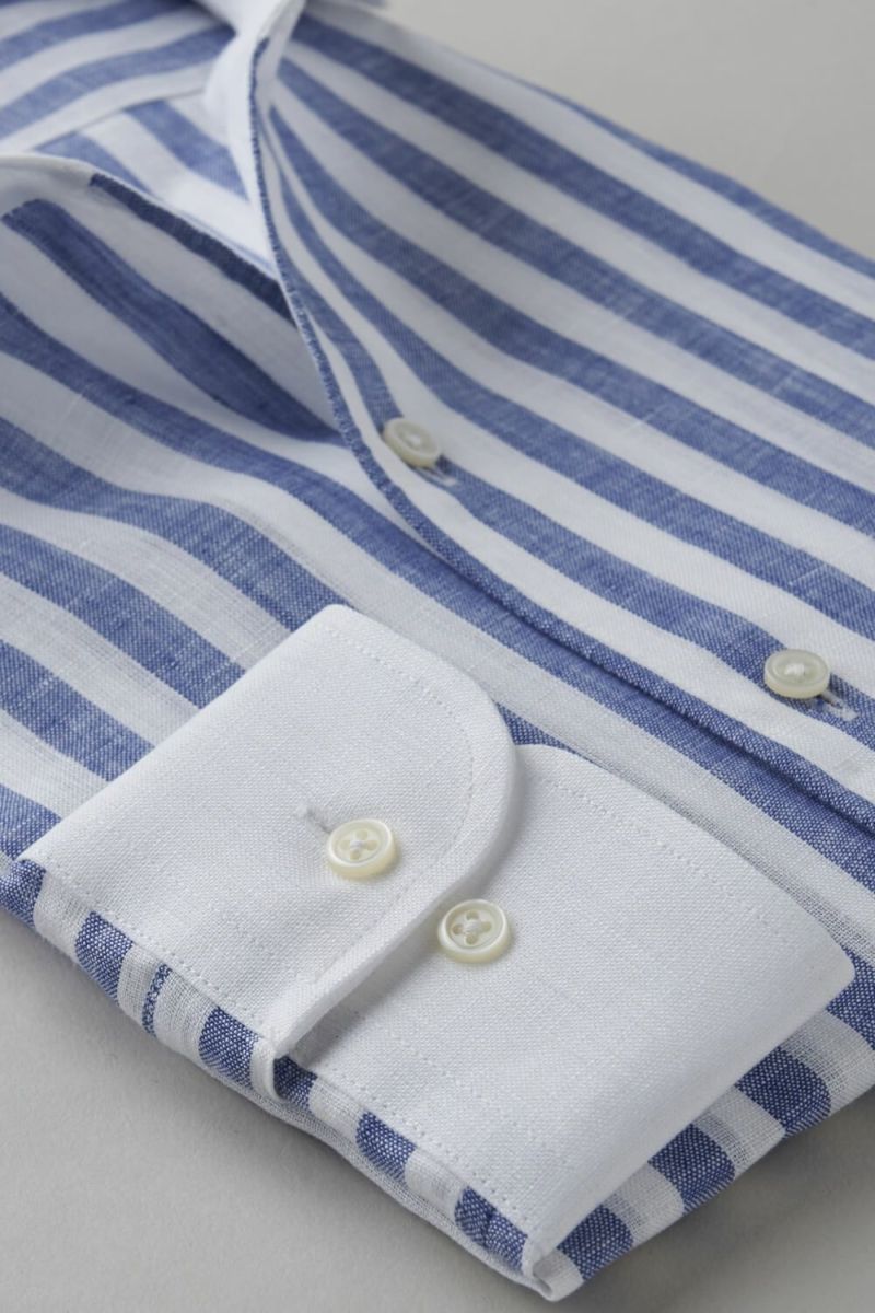 ワイシャツ 8045ACL-B03A-NAVY-カフス