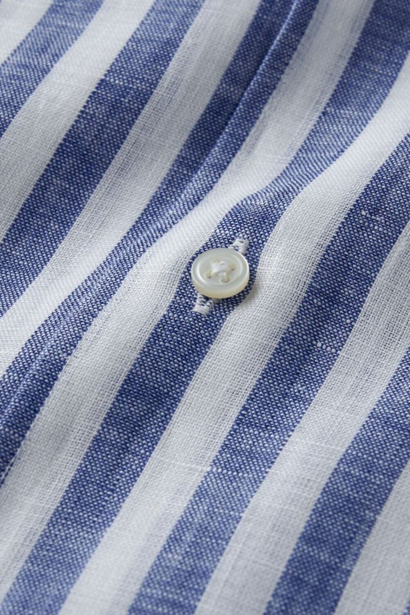 ワイシャツ 8045ACL-B03A-NAVY-生地