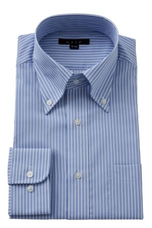 【メンズ・ドレスシャツ・ワイシャツ】ナチュラルフィット・クールマックス・ドライ・形態安定・ボタンダウン・SALE