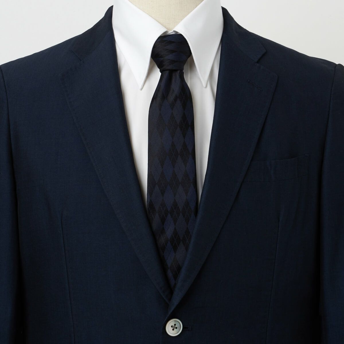 ネクタイ NN-C-020-NAVYBLUE-コーディネート