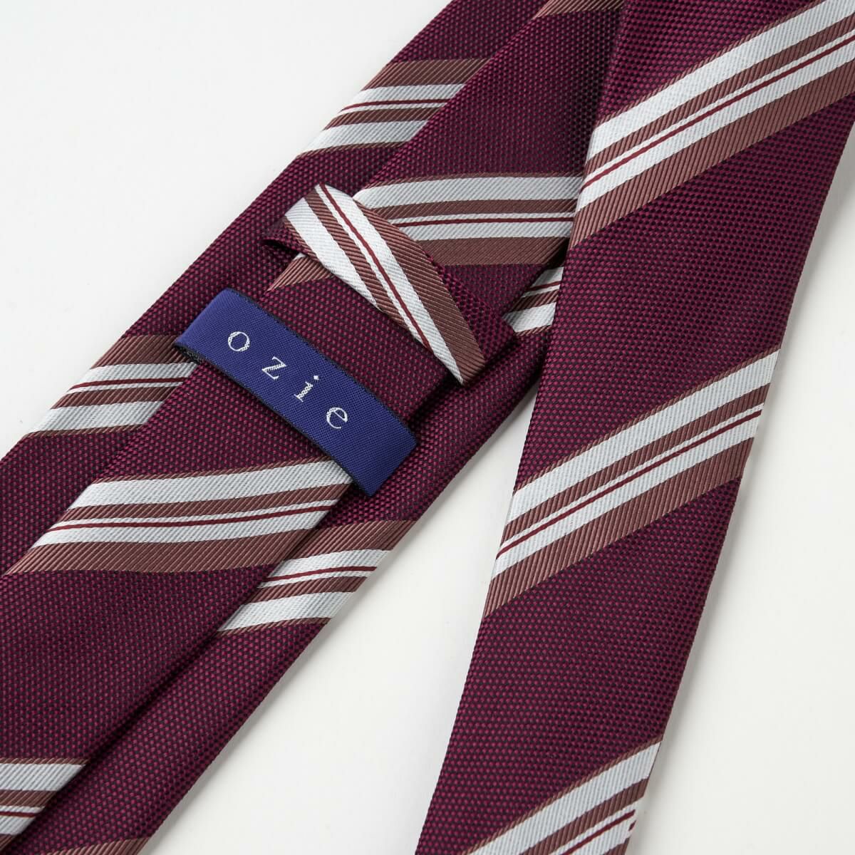 ネクタイ NJ-B02-01-WINERED-裏