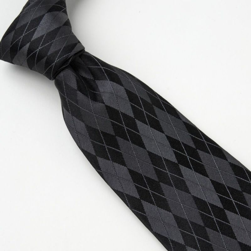 ネクタイ NJ-B02-09-BLACK-結び