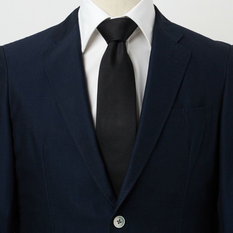 ネクタイ NJ-B02-10-BLACK-コーディネート