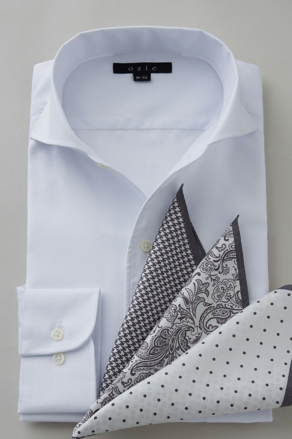 ワイシャツ 8045SD-B03A-WHITE-コーディネートイメージ