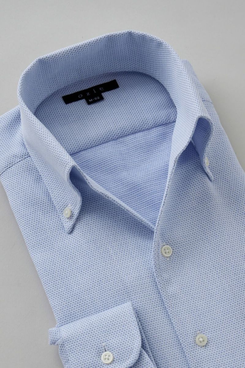 ワイシャツ 8044-B03B-SAX-衿2