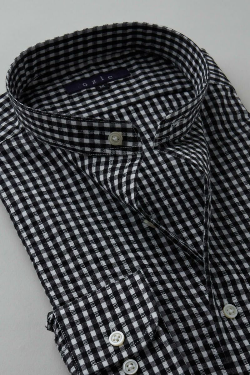 ワイシャツ 8063-B04B-BLACK-衿2