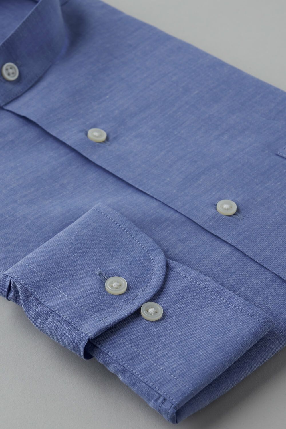 ワイシャツ 8063-B04F-BLUE-カフス