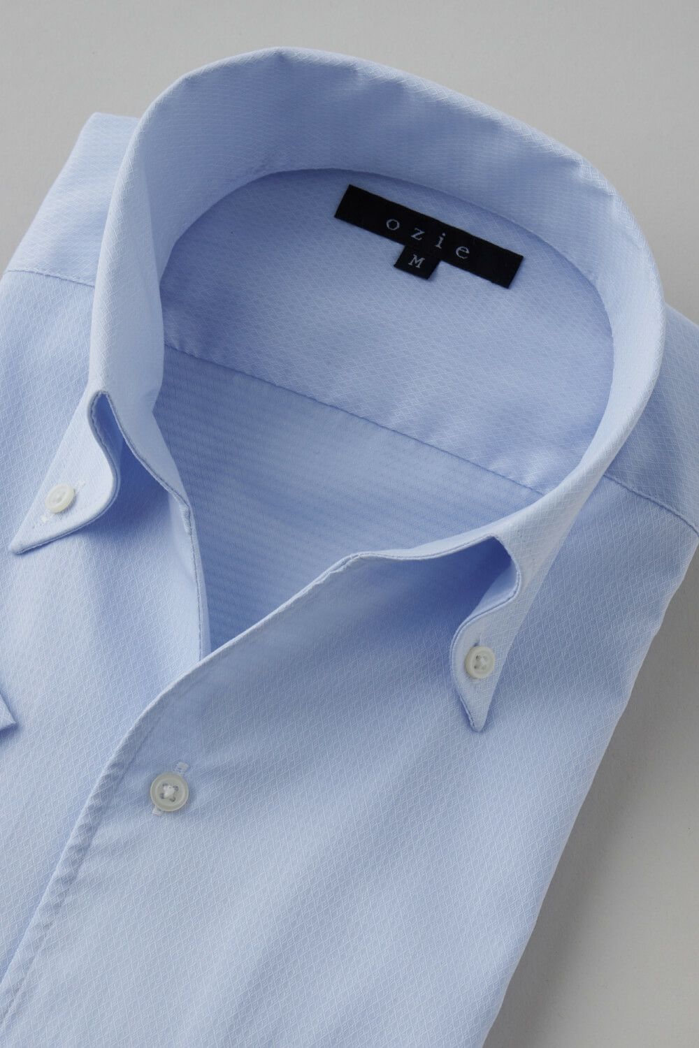 ワイシャツ 8044SS-B04C-SAX-衿3