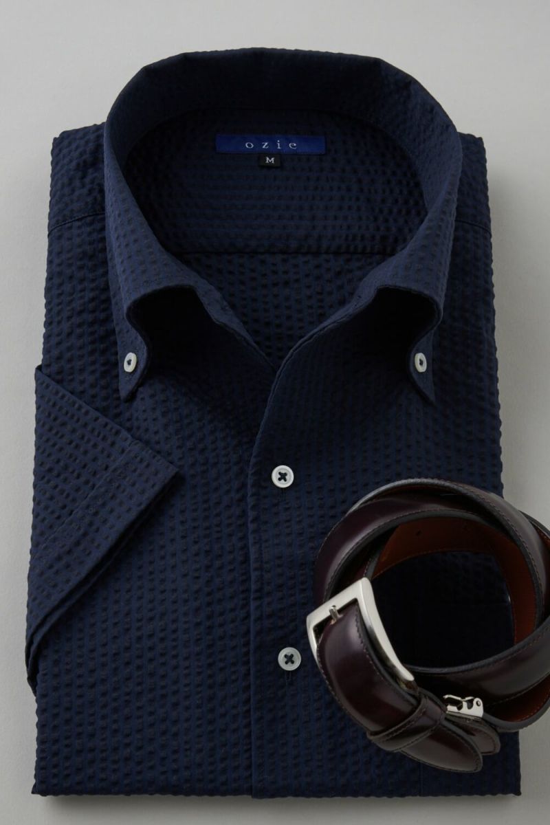 ワイシャツ 8051SSC-B04B-NAVY-コーディネートイメージ