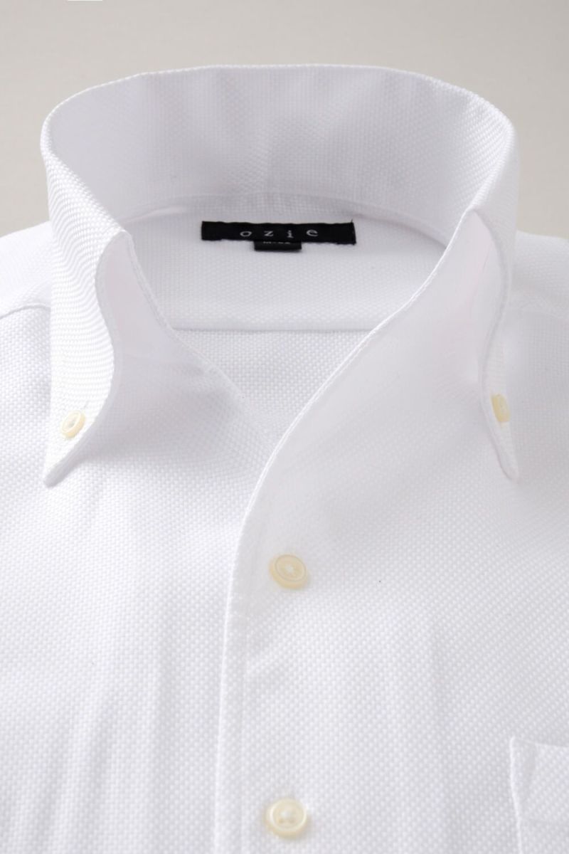 ワイシャツ 8044-B04A-WHITE-衿1