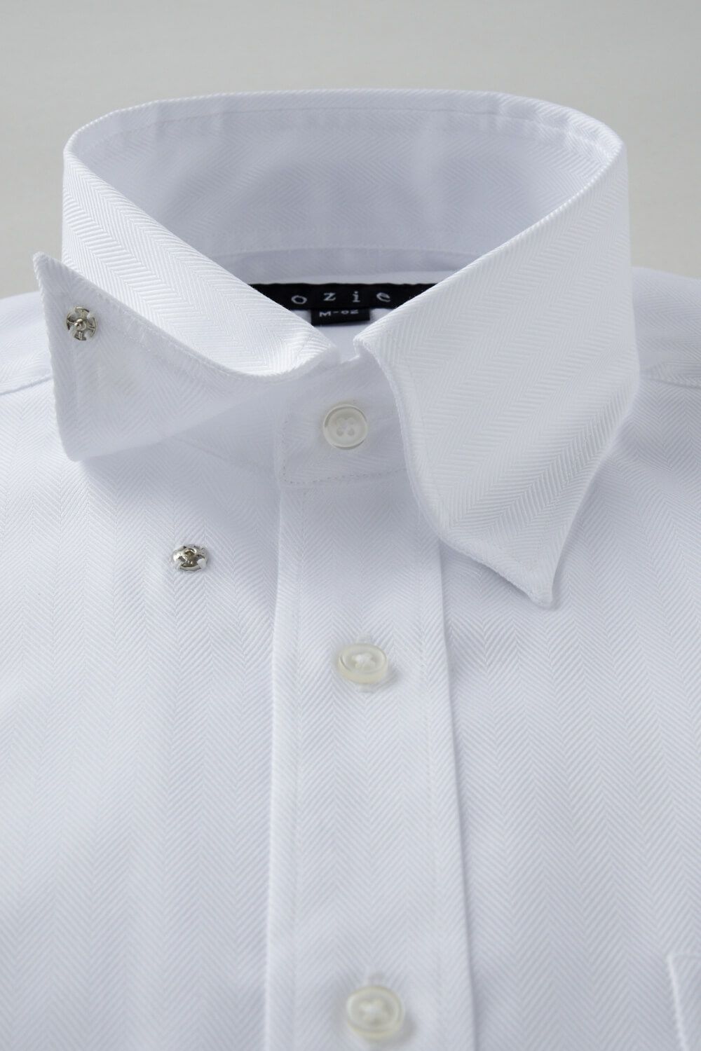 ワイシャツ 8076-B04A-WHITE-衿1