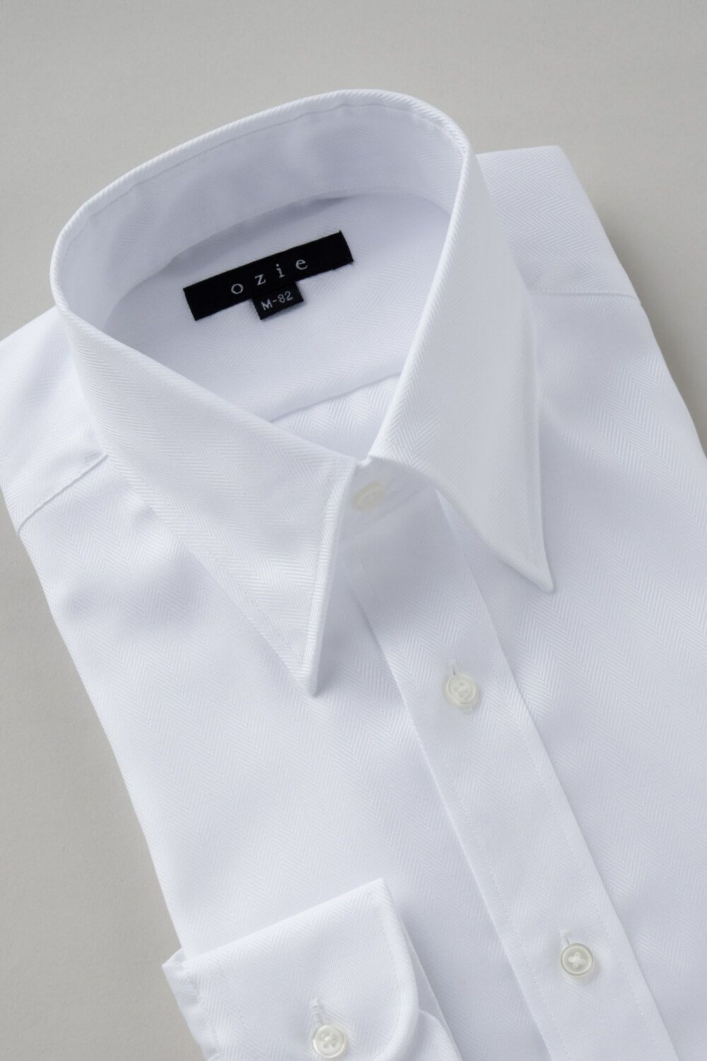 ワイシャツ 8076-B04A-WHITE-衿3