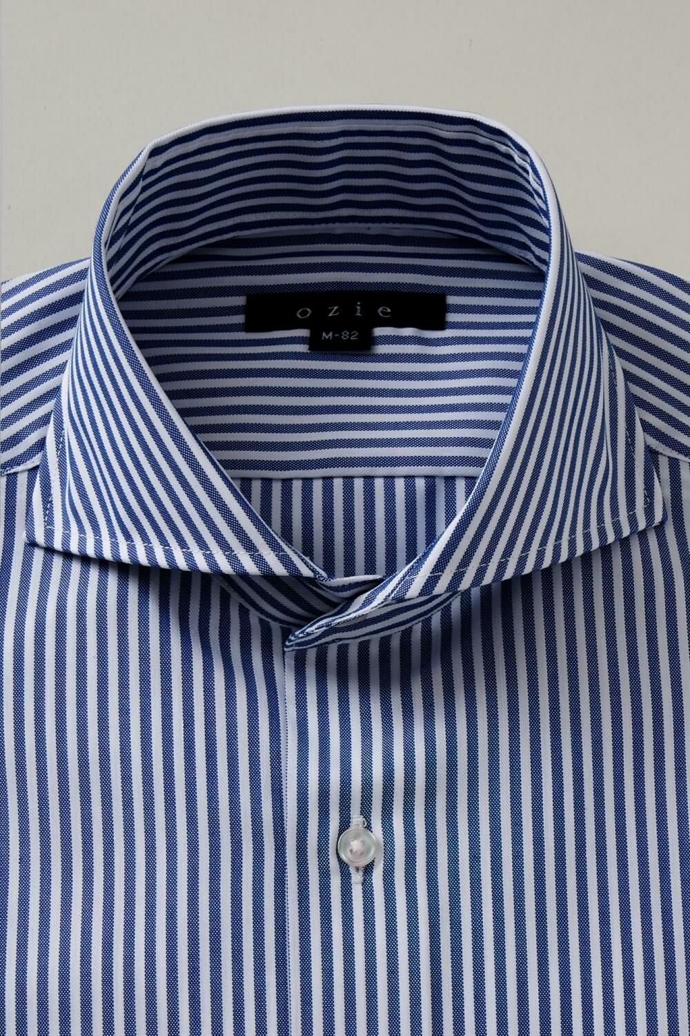 ワイシャツ・ドレスシャツ 8070SD-B06A-NAVY 衿1