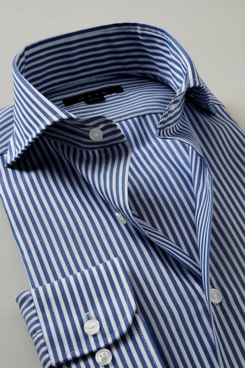 ワイシャツ・ドレスシャツ 8070SD-B06A-NAVY 衿2