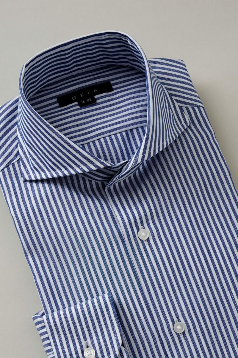 ワイシャツ・ドレスシャツ 8070SD-B06A-NAVY 衿3