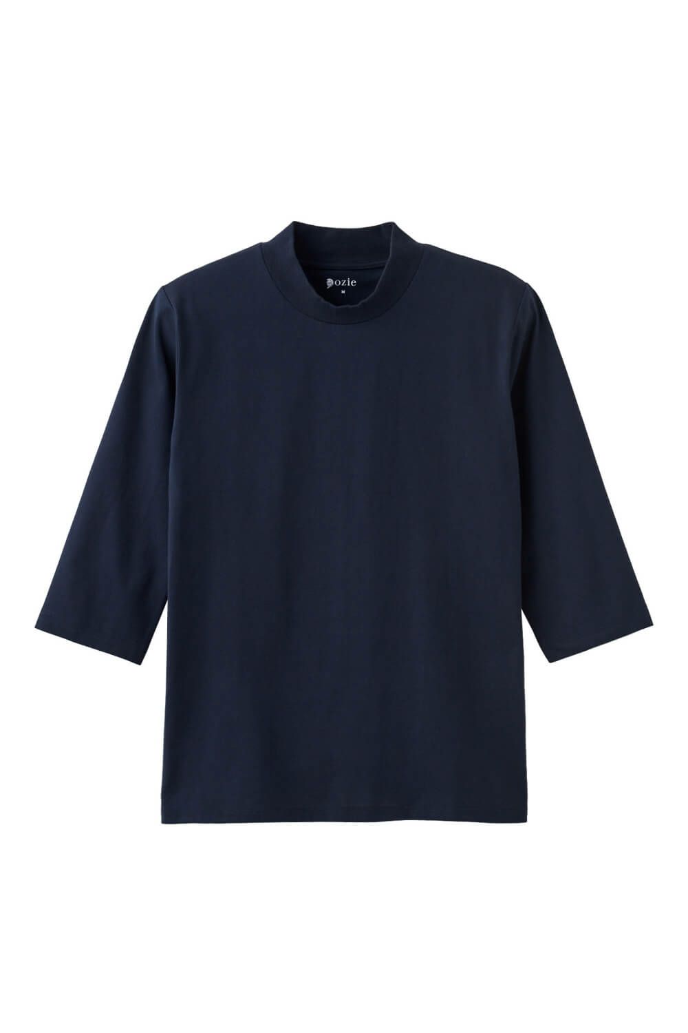 メンズ 七分袖Tシャツ ネイビーブルー