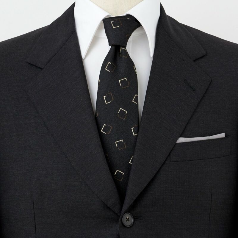 ネクタイ NY-ME-007-BLACK-コーディネート