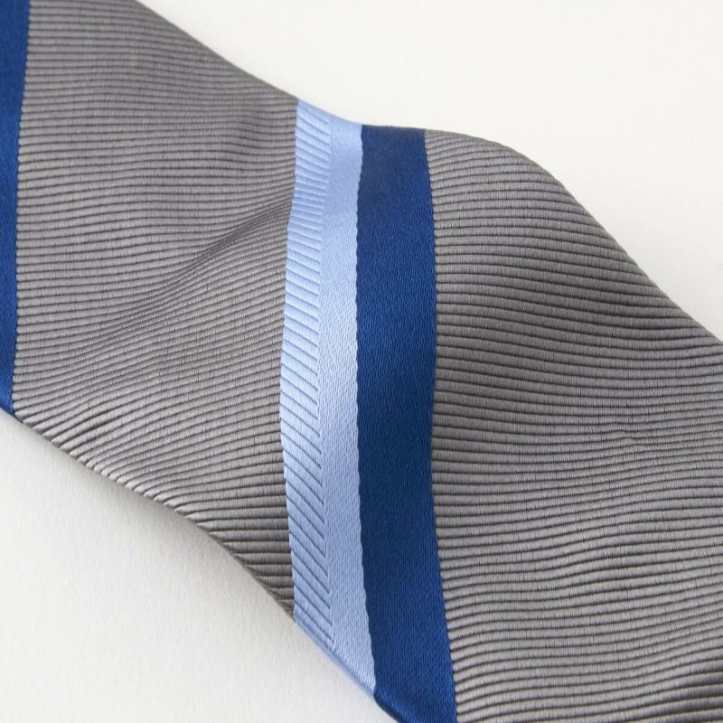 ネクタイ NY-MO-002-GRAY-生地拡大