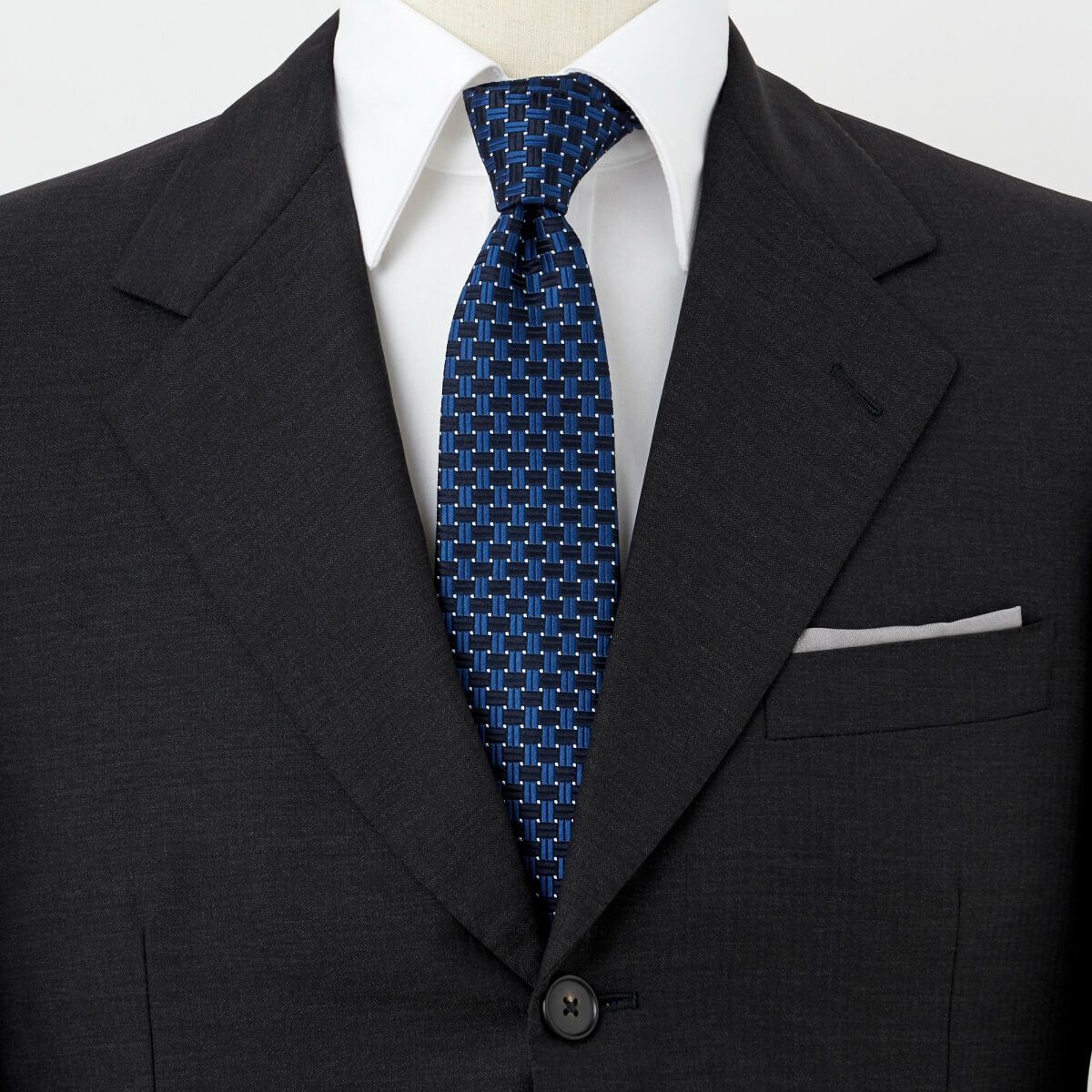 ネクタイ NY-A-004-NAVYBLUE-コーディネート