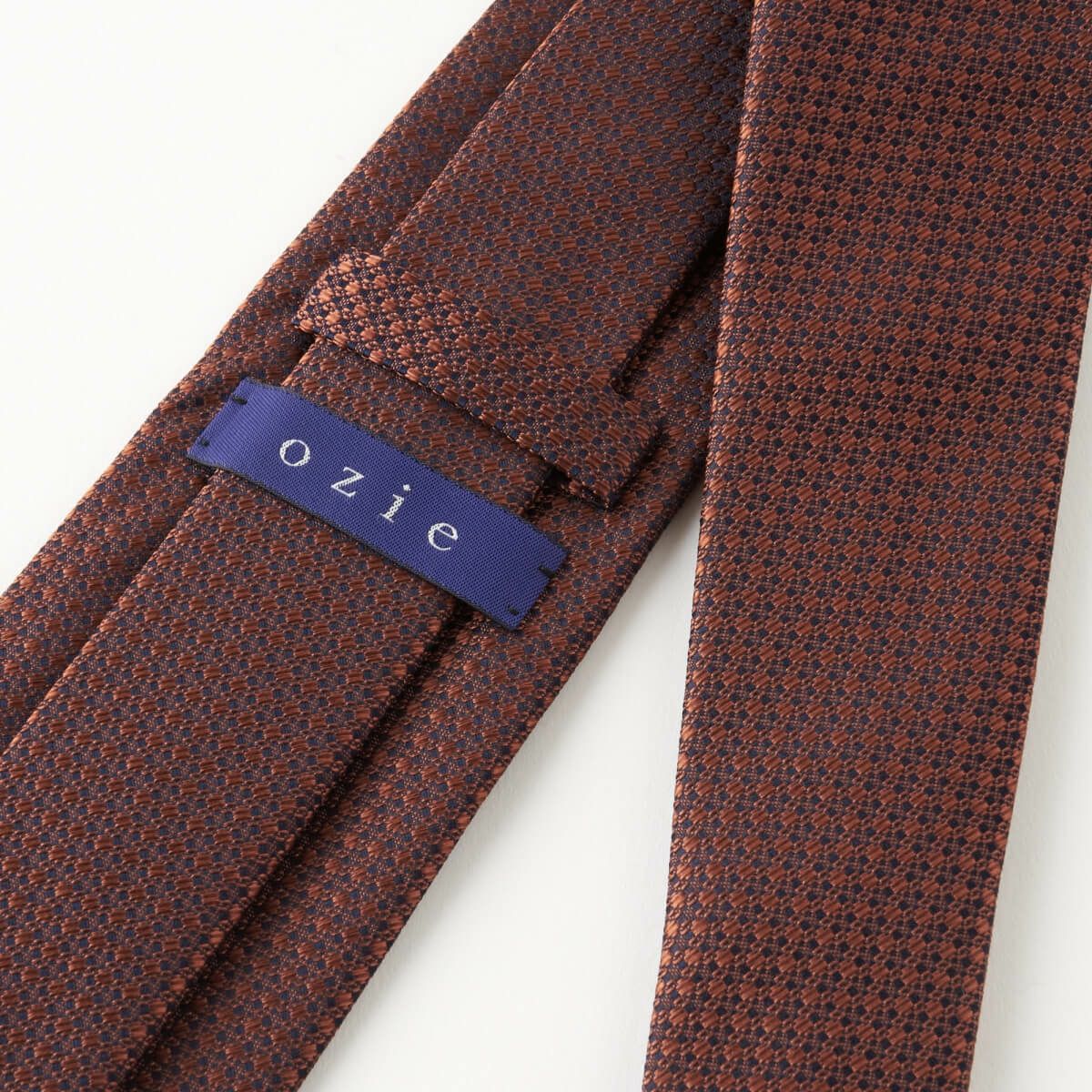 ネクタイ NY-A-009-ORANGEBROWN-裏