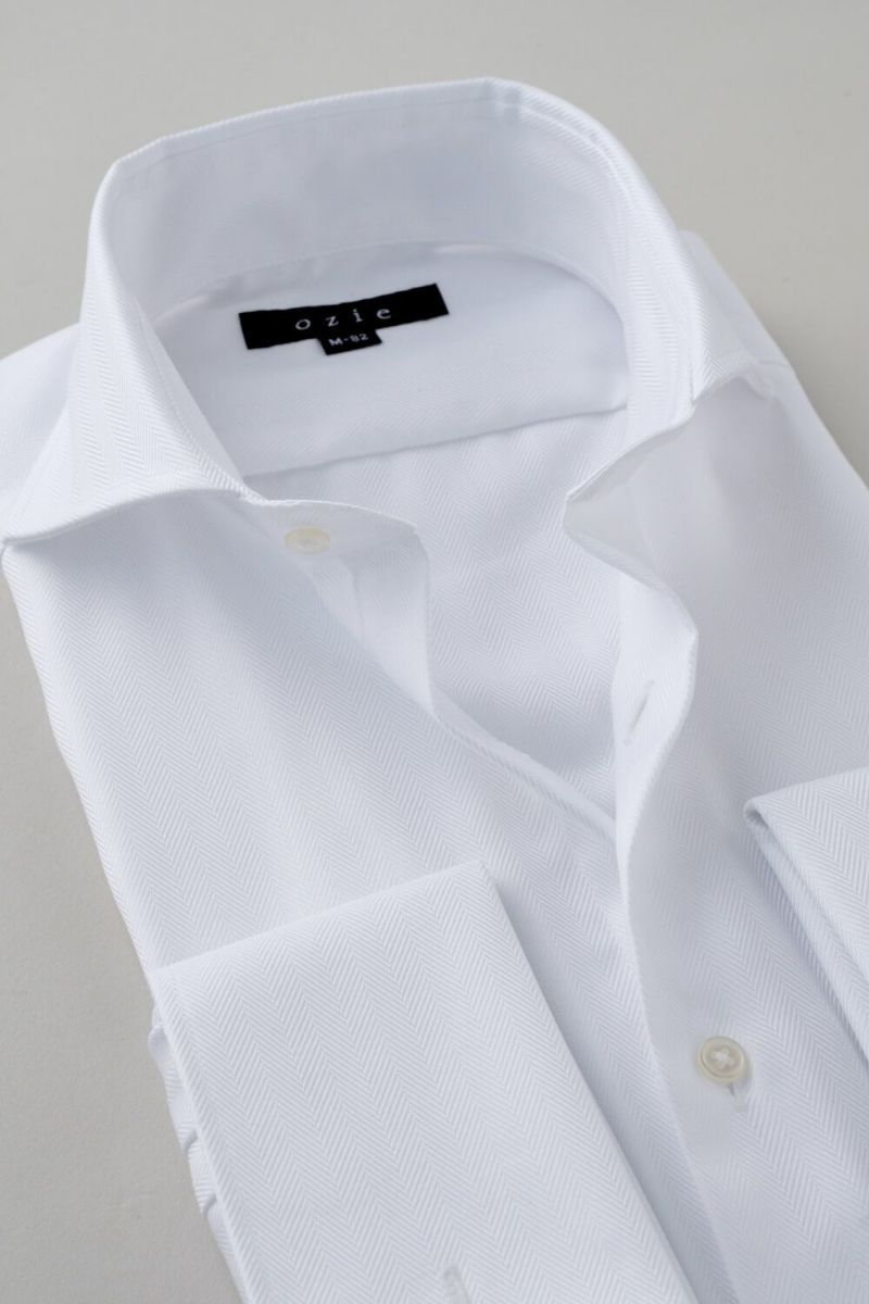 ワイシャツ 8006-B09A-WHITE-衿2