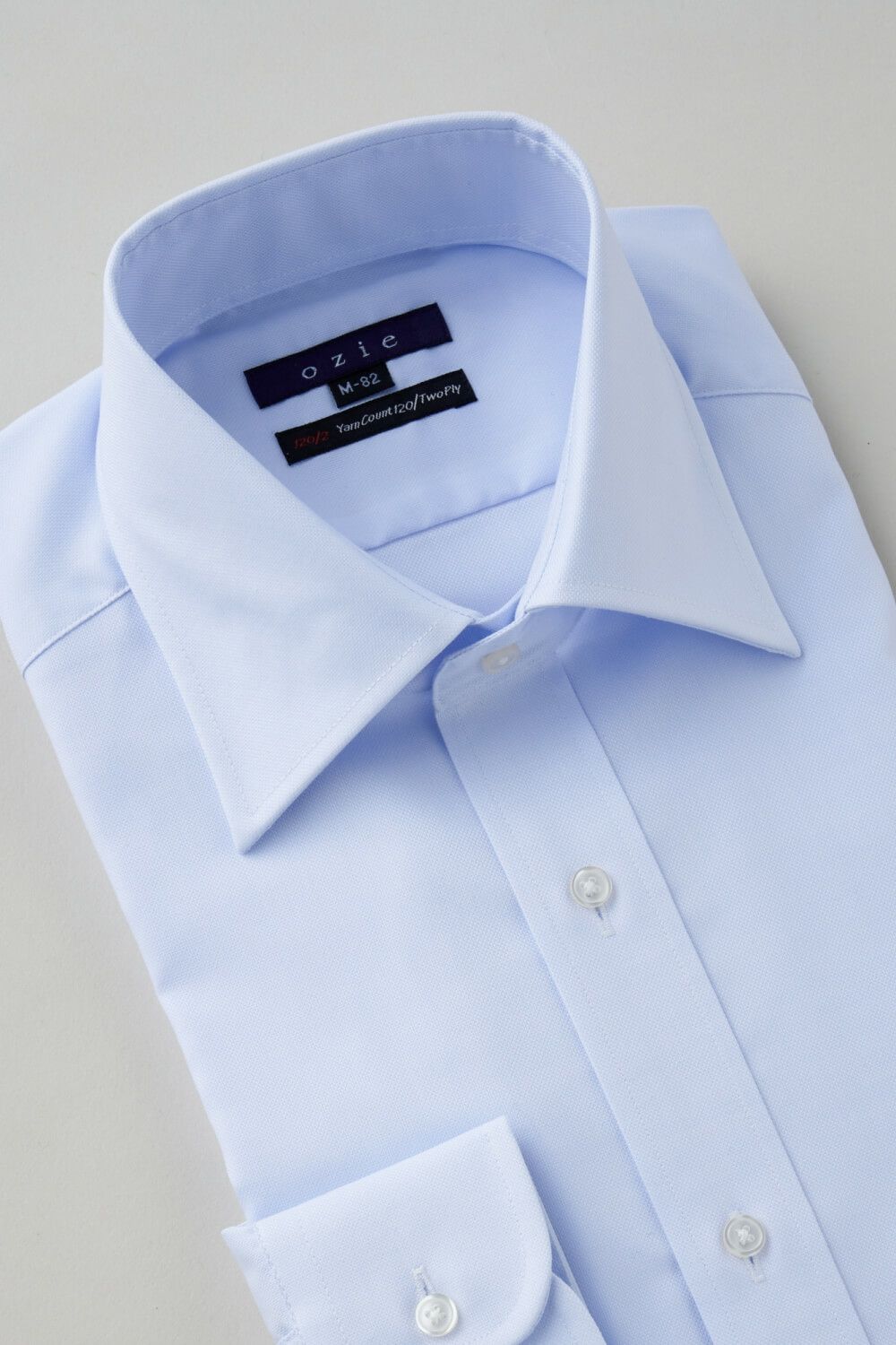 ワイシャツ 8023P-B10A-SAX-衿3