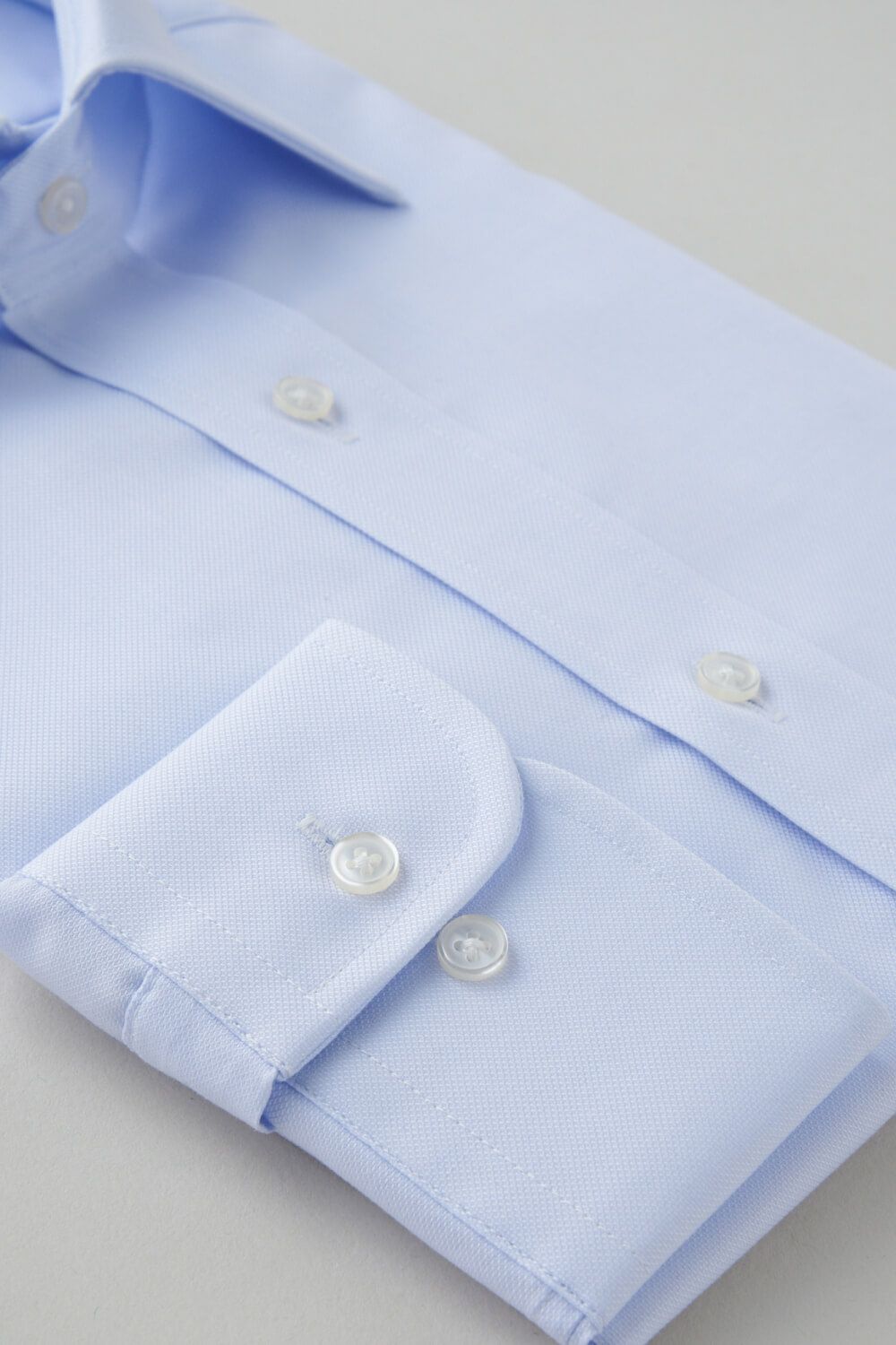 ワイシャツ 8023P-B10A-SAX-カフス