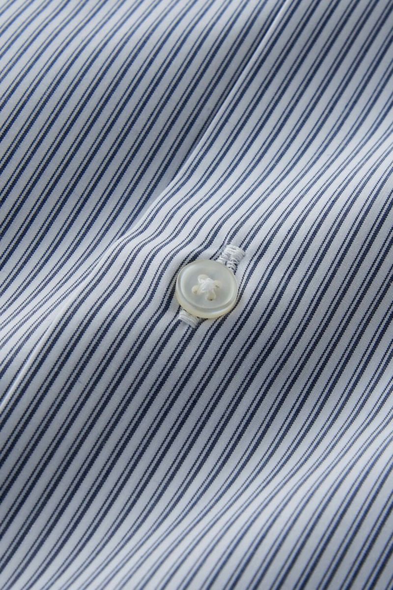 ワイシャツ 8070PCL-B10A-NV-生地