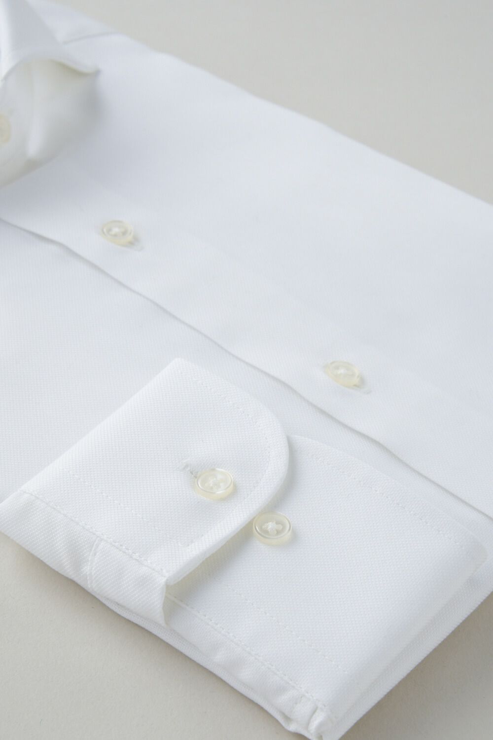 ワイシャツ 8070P-B10A-WHITE-カフス