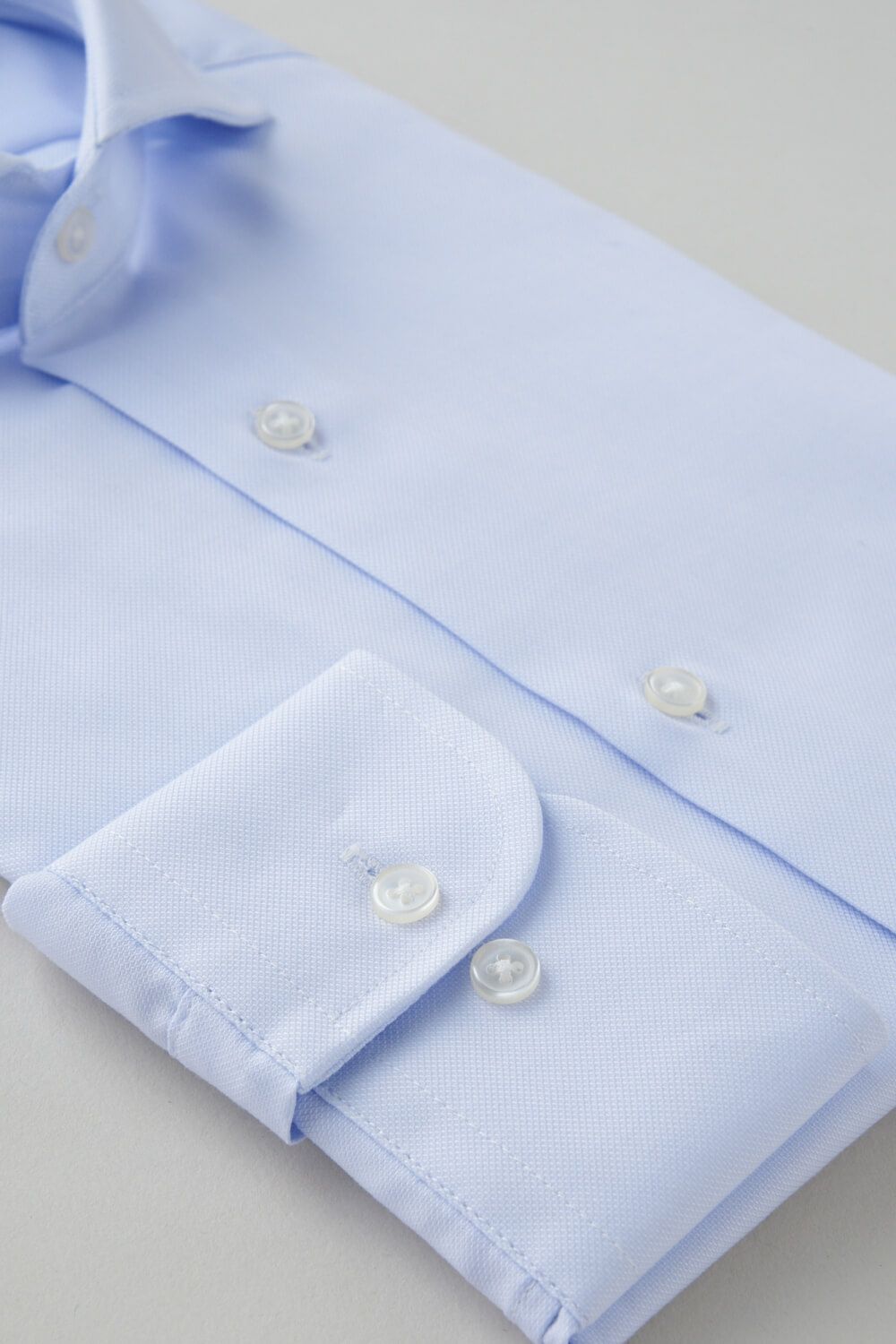 ワイシャツ 8070P-B10B-SAX-カフス