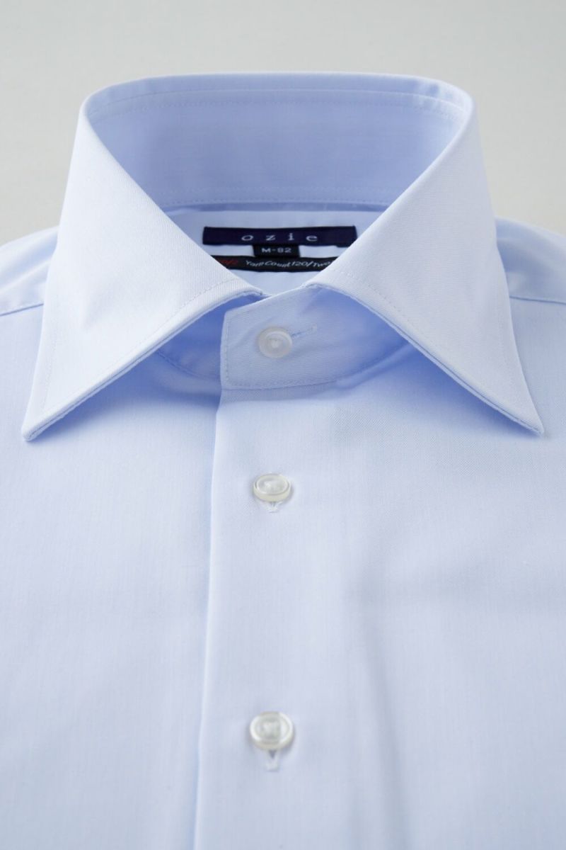 ワイシャツ 8004P-B10B-SAX-衿1