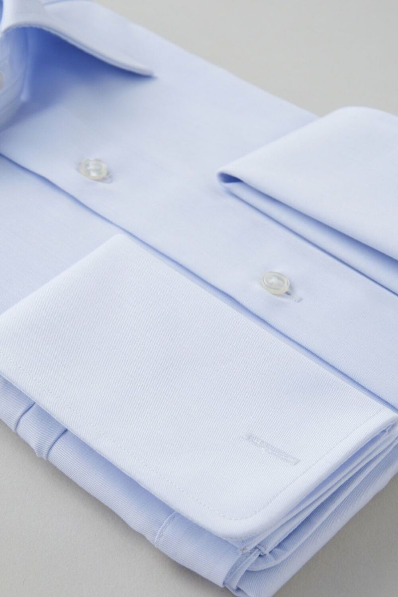 ワイシャツ 8004P-B10B-SAX-カフス