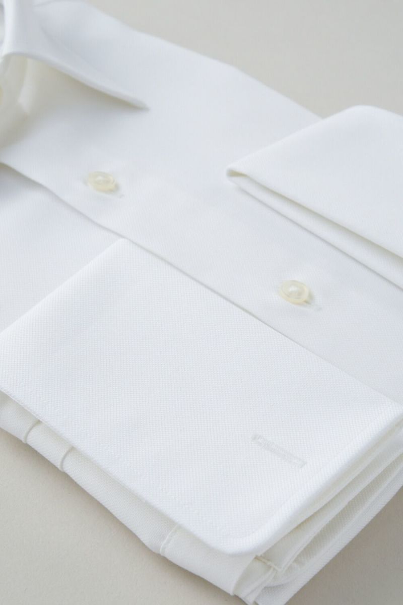 ワイシャツ 8005P-B10A-WHITE-カフス