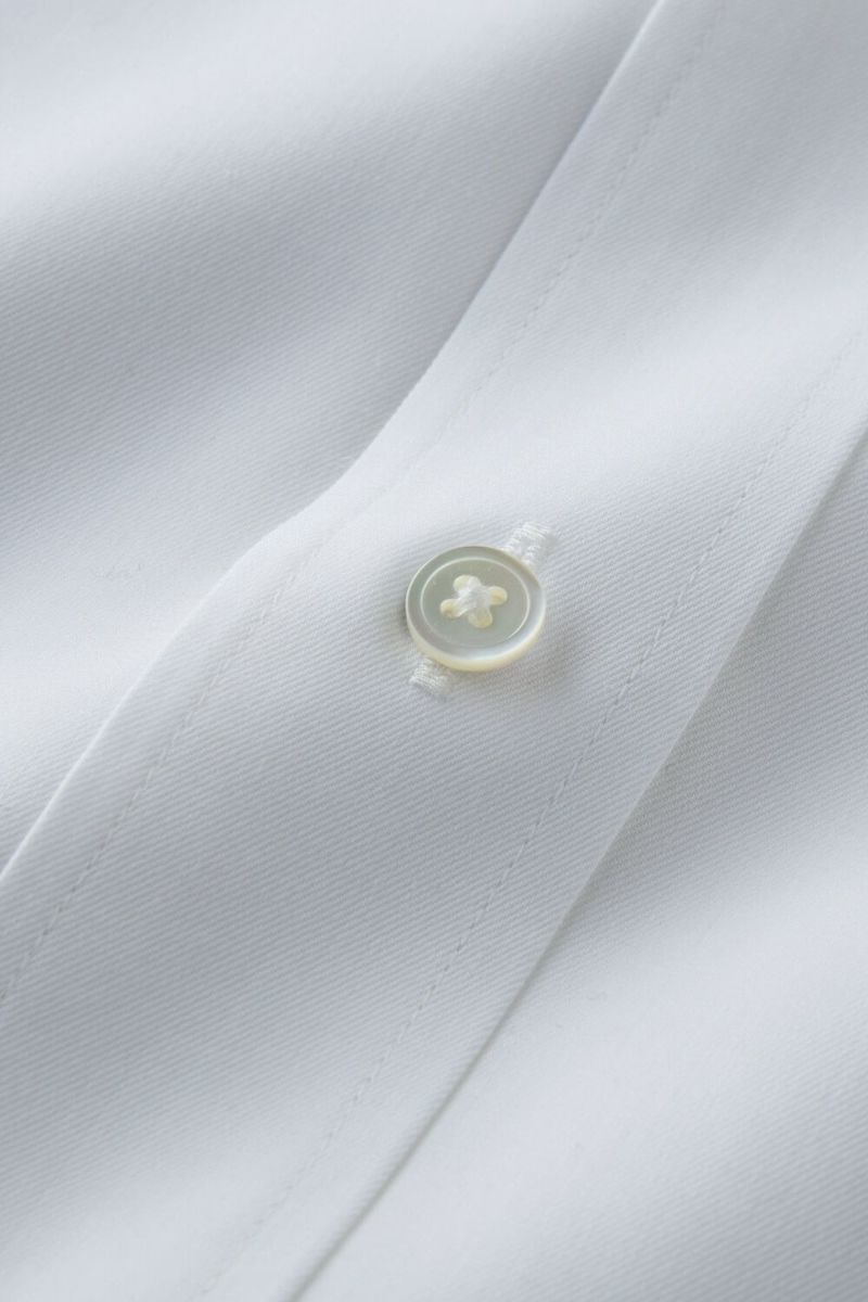 ワイシャツ 8081-B10A-WHITE-生地