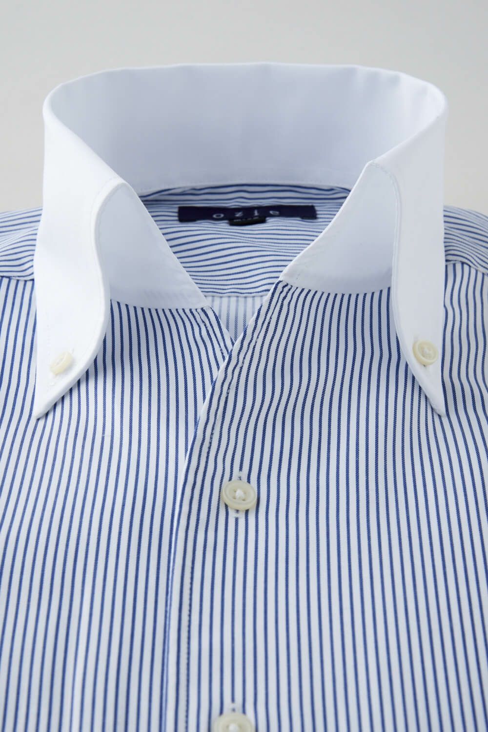 ワイシャツ 8044PCL-B10B-NV-衿1