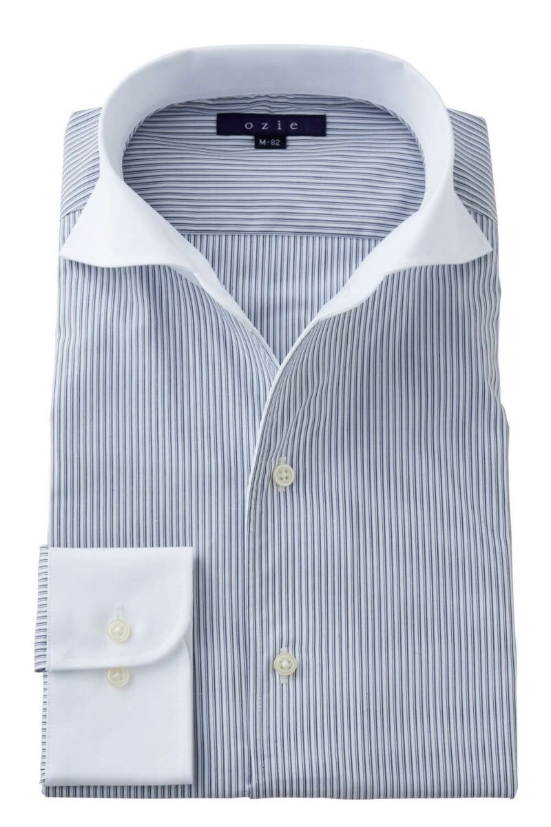 ワイシャツ 8045PCL-B10A-NAVY