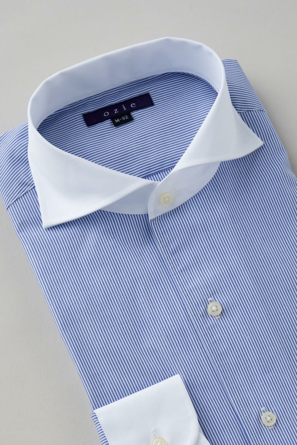 ワイシャツ 8045PCL-B10B-BLUE-衿3