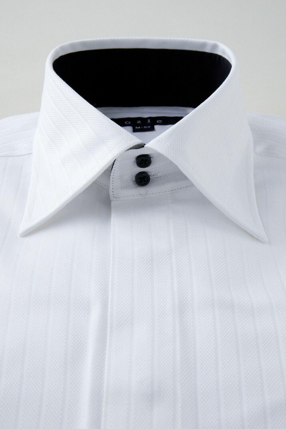 ワイシャツ 8066H-B10A-WHITE-衿1