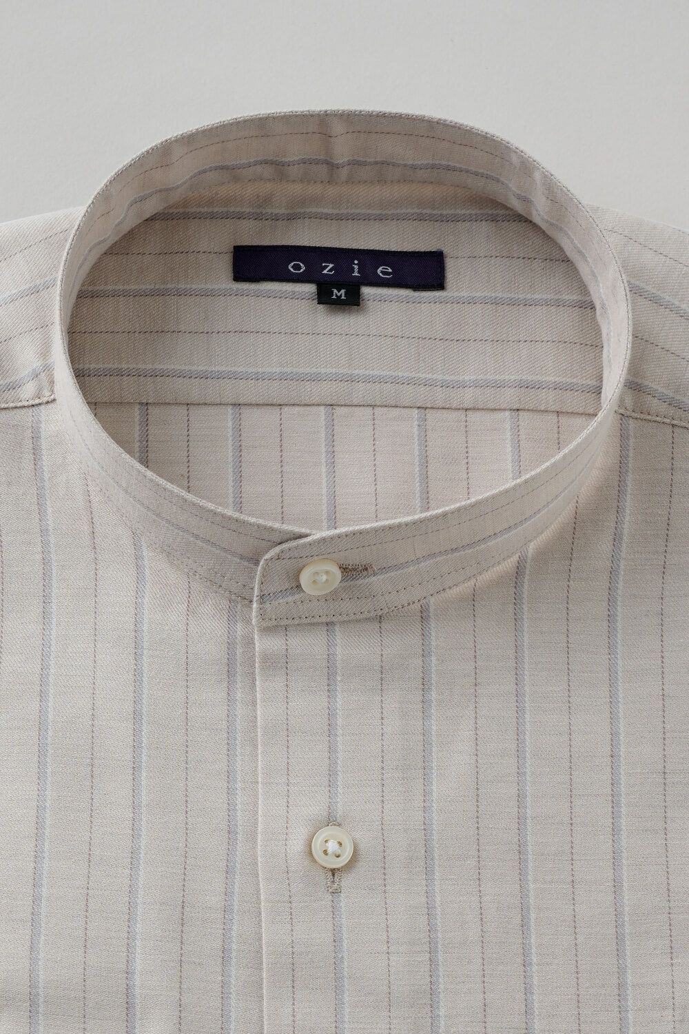 ワイシャツ 8063-B11E-BEIGE-衿1