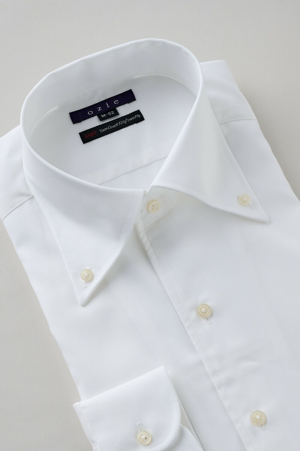 ワイシャツ 8051P-B10B-WHITE-衿3