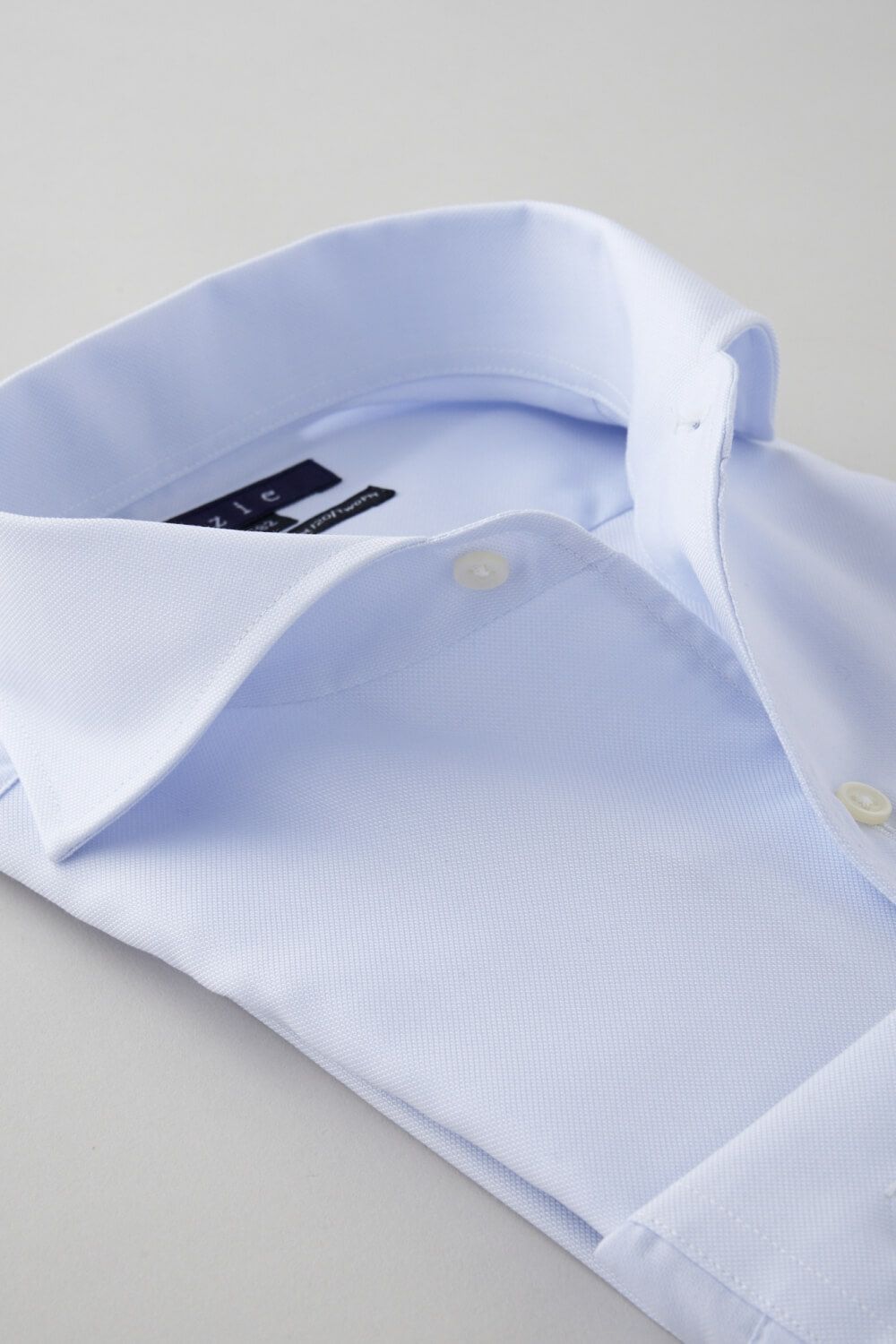 ワイシャツ 8045P-B10B-SAX-衿2