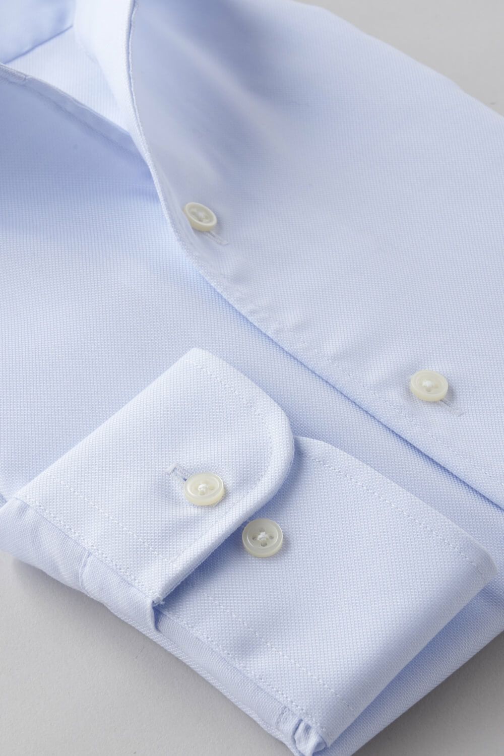 ワイシャツ 8045P-B10B-SAX-カフス